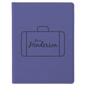 Personalized Purple Leatherette Passport Holder - Leatherette