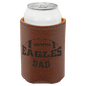 Custom Football Leatherette Beverage Holder - Leatherette
