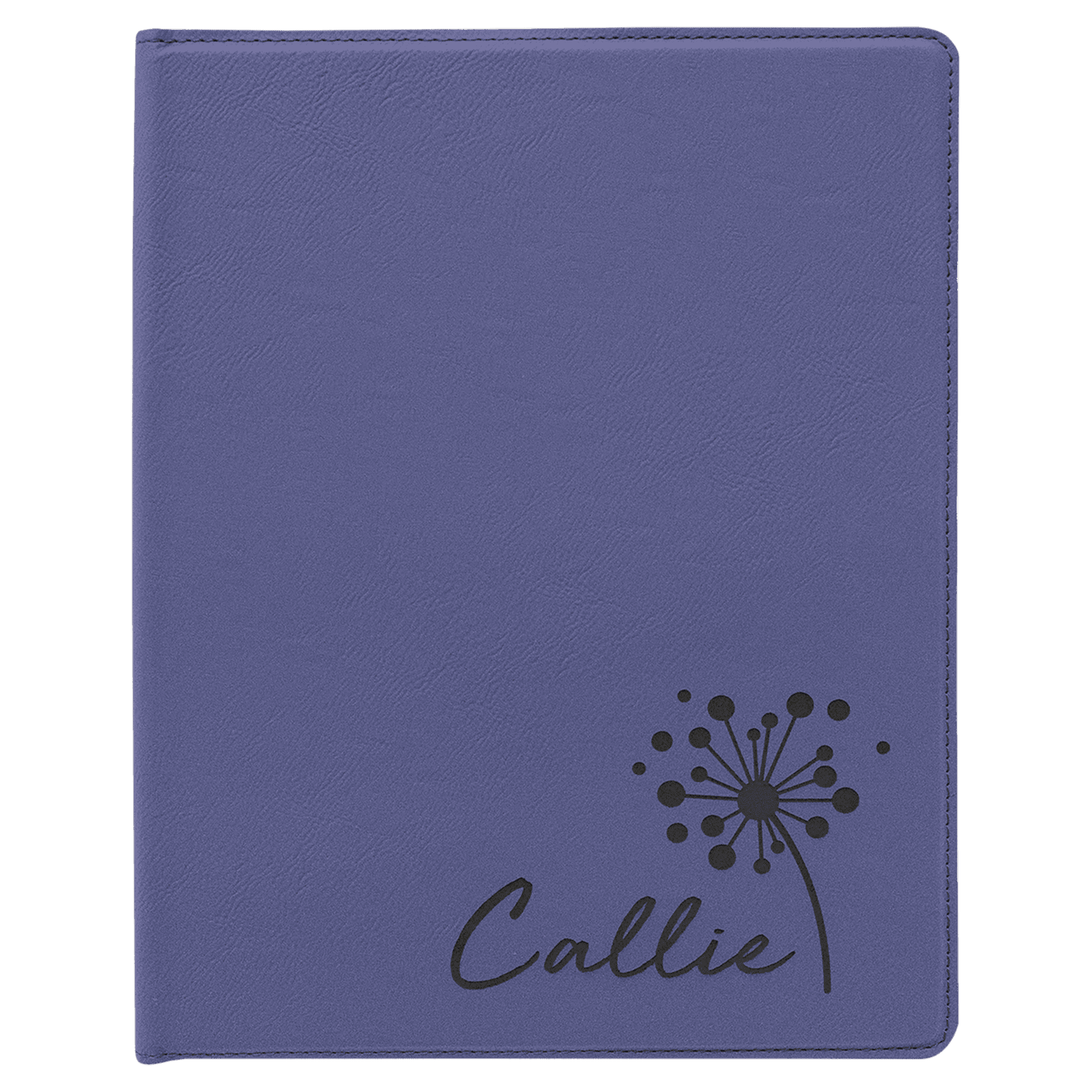 Personalized Purple Leatherette Portfolio - Leatherette