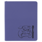 Personalized Purple Leatherette Portfolio with Zipper - Leatherette