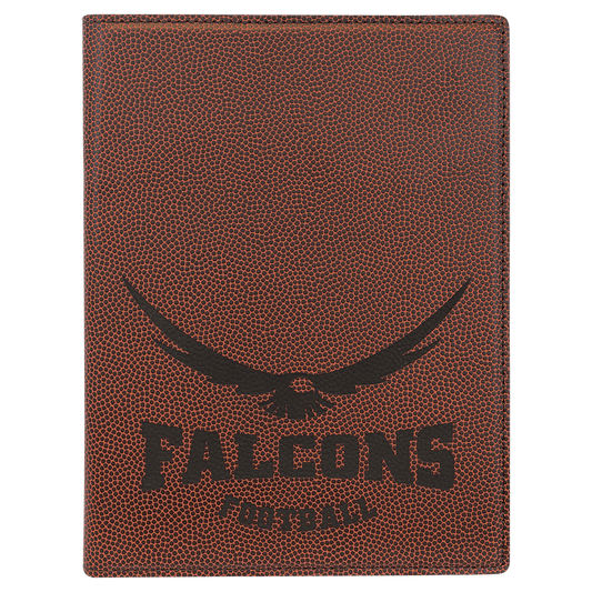 Personalized Football Leatherette Portfolio - Leatherette