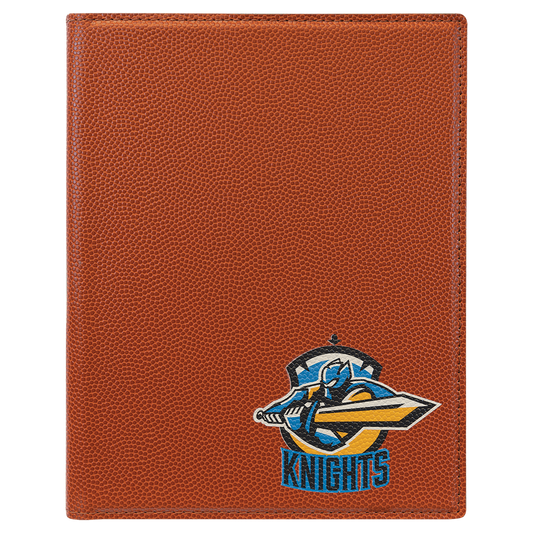 Personalized Football Small Leatherette Portfolio with Notepad - Leatherette