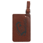 Personalized Football Leatherette Luggage Tag - Leatherette