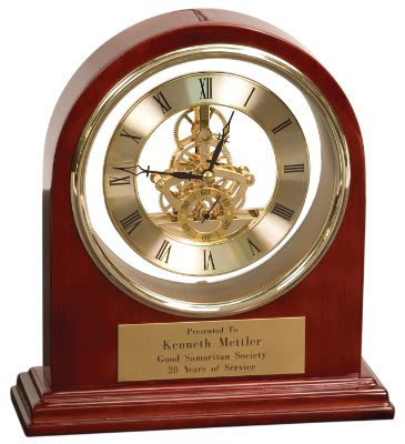Custom Grand Piano Arch Clock - Wood