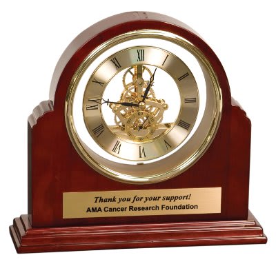 Custom Grand Piano Step-Arch Clock - Wood