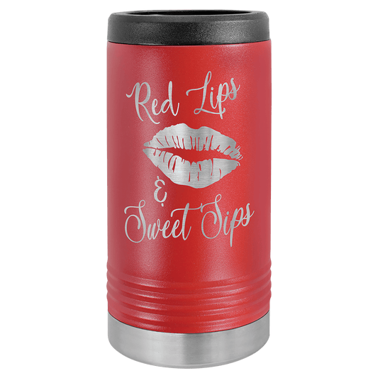 Custom Red Polar Camel Slim Beverage Holder