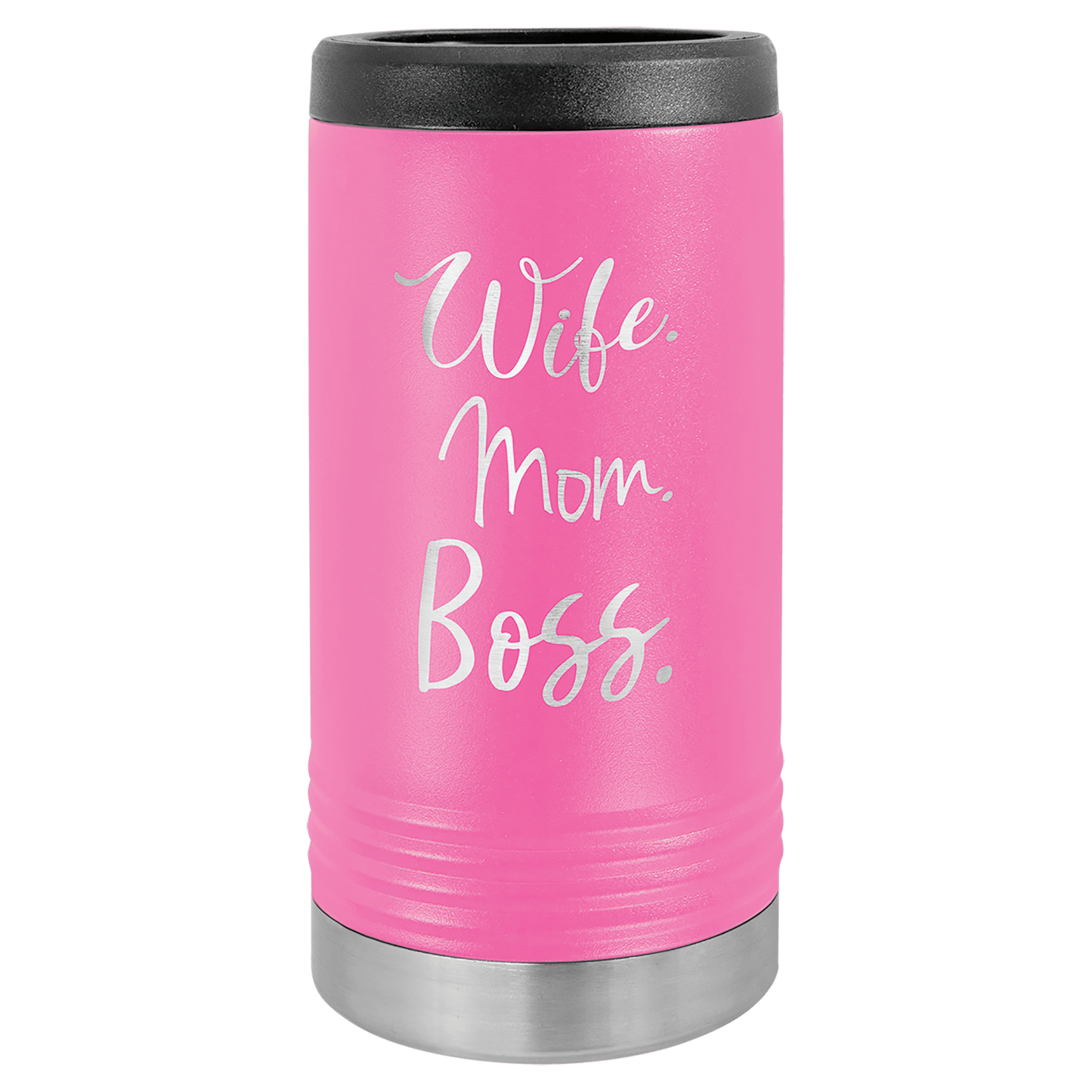 Custom Pink Polar Camel Slim Beverage Holder