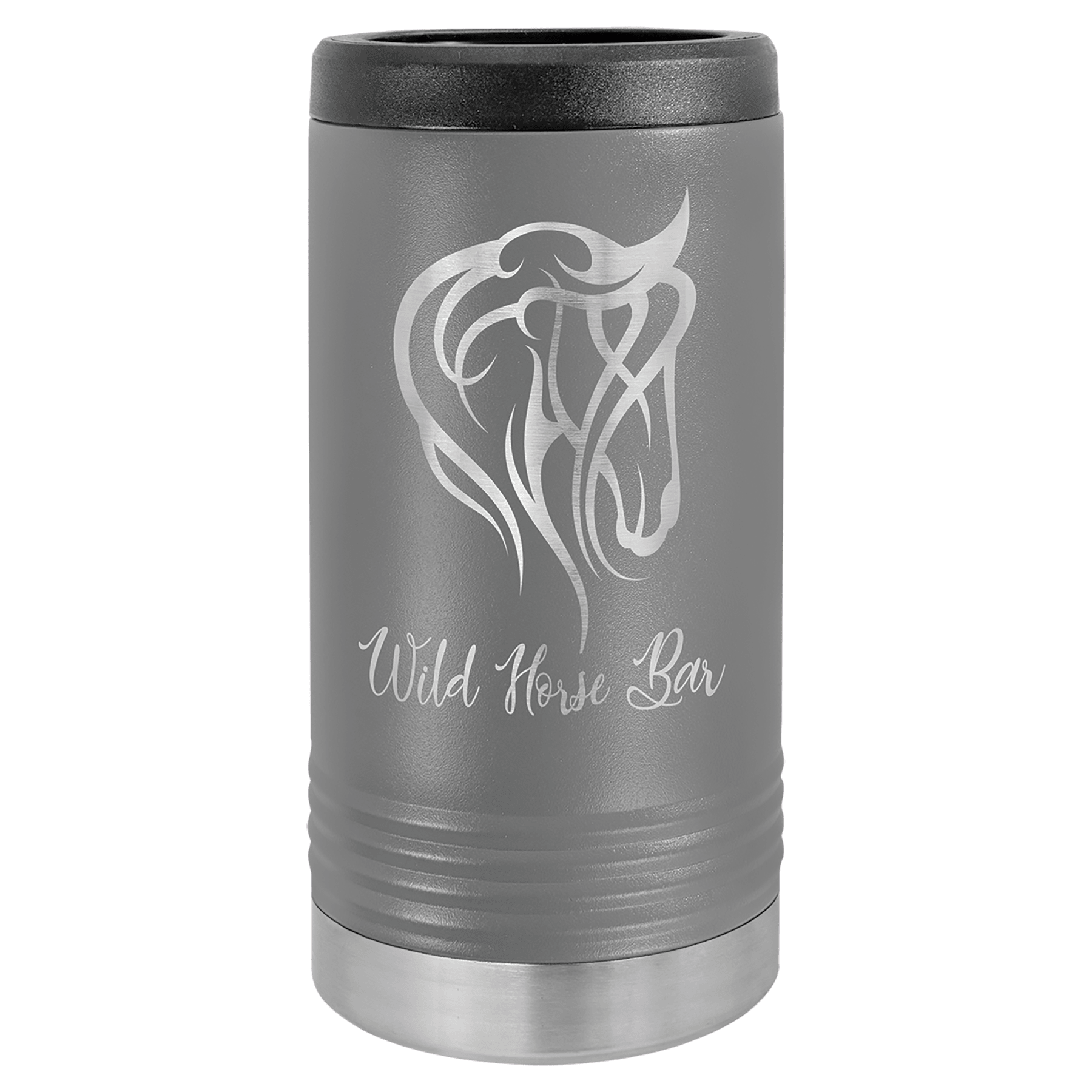 Custom Dark Gray Polar Camel Slim Beverage Holder
