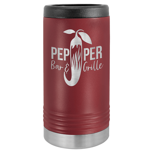 Custom Maroon Polar Camel Slim Beverage Holder