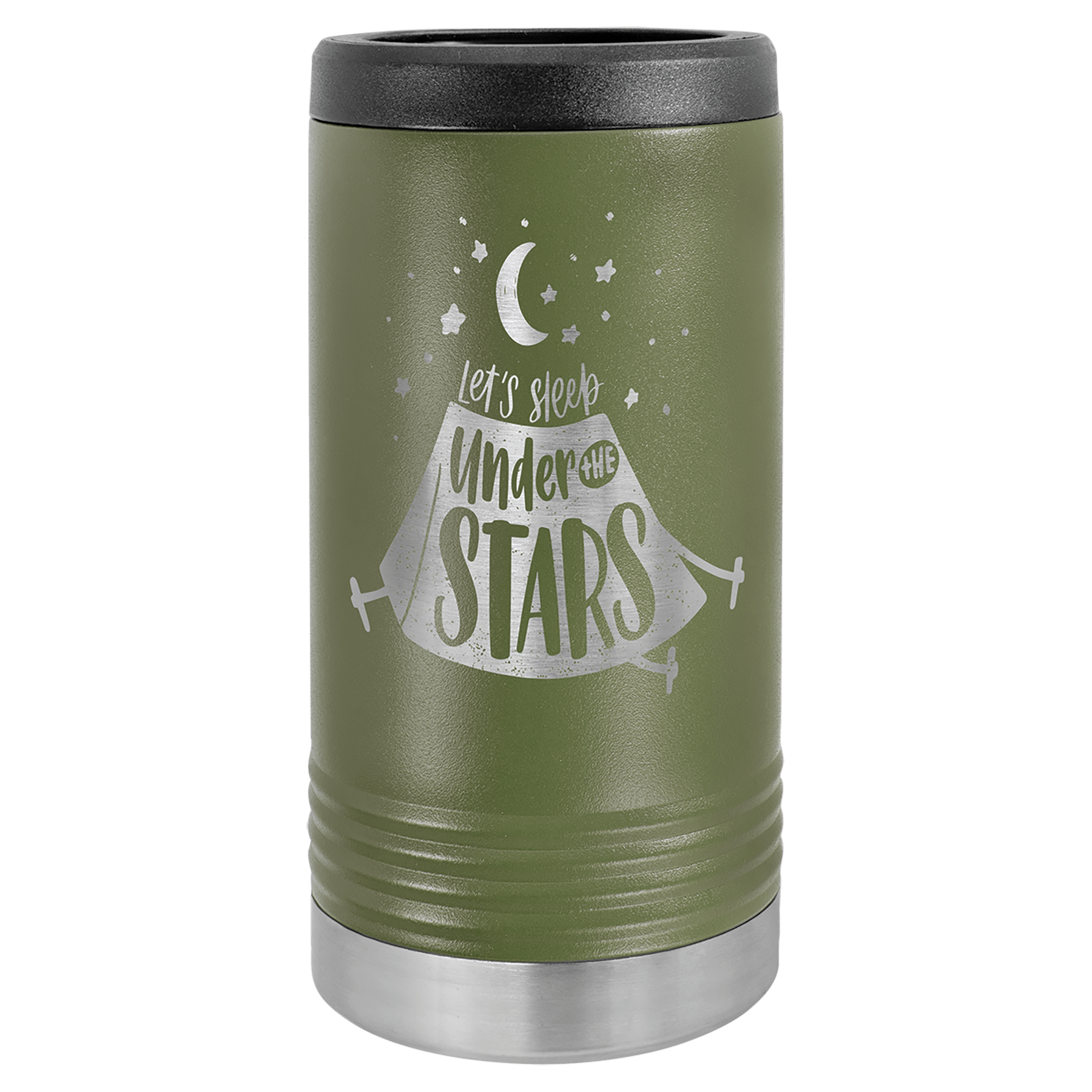 Custom Olive Green Polar Camel Slim Beverage Holder