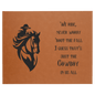 Personalized Rawhide Leatherette Wall Decor/Signage - Leatherette