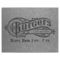 Personalized Gray Leatherette Wall Decor/Signage - Leatherette