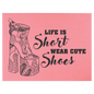 Personalized Pink Leatherette Wall Decor/Signage - Leatherette
