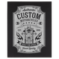 Personalized Black/Silver Leatherette Wall Decor/Signage - Leatherette