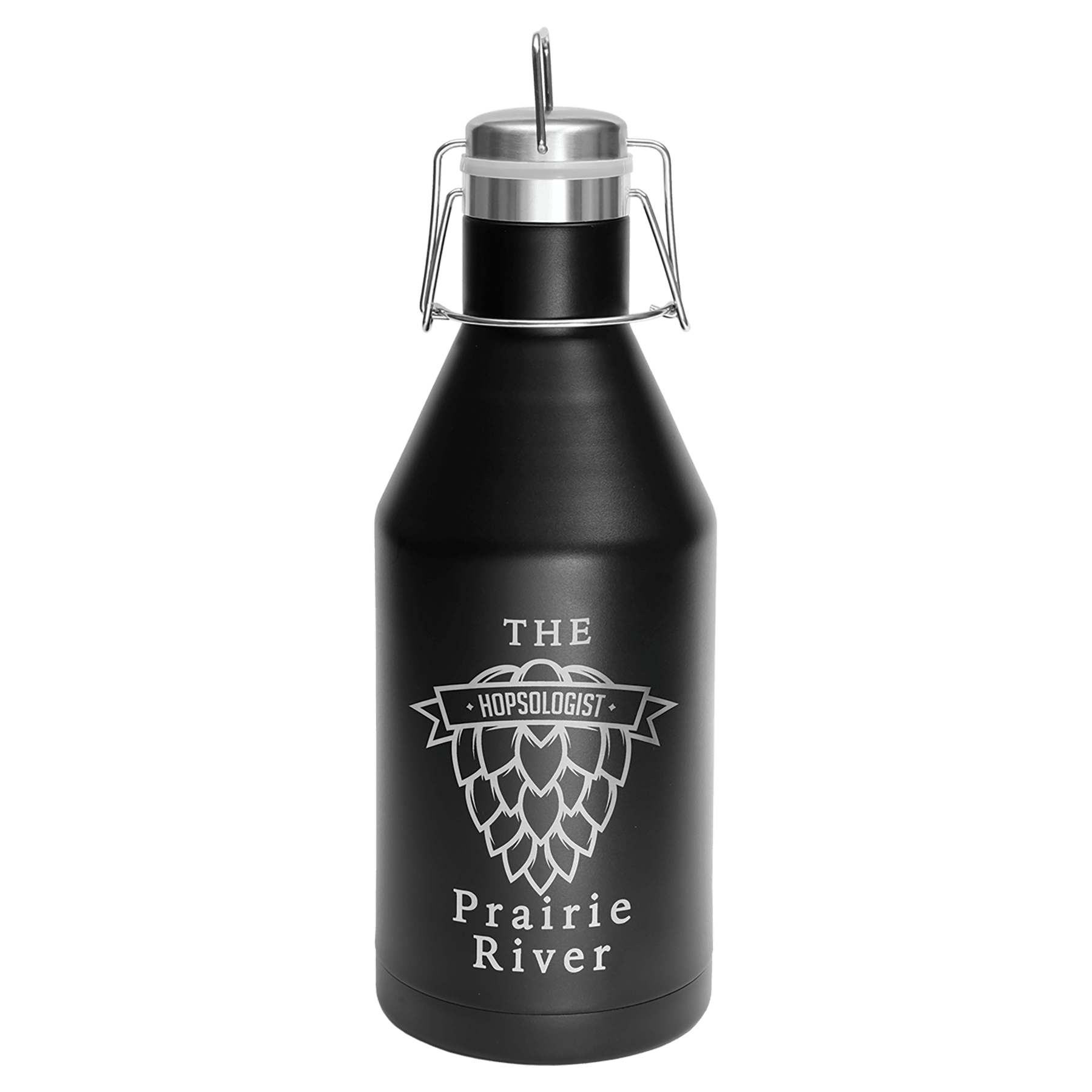 Custom Black 64 oz. Polar Camel Growler