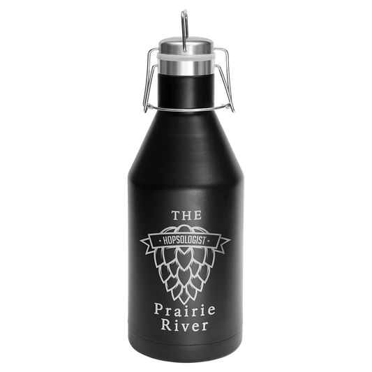 Custom Black 64 oz. Polar Camel Growler