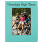 Teal Leatherette Photo Personalized Photo Frame - Leatherette