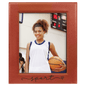 Basketball Leatherette 8x10 Photo Personalized Photo Frame - Leatherette