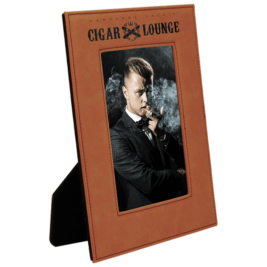 Rawhide Leatherette Photo Personalized Photo Frame - Leatherette