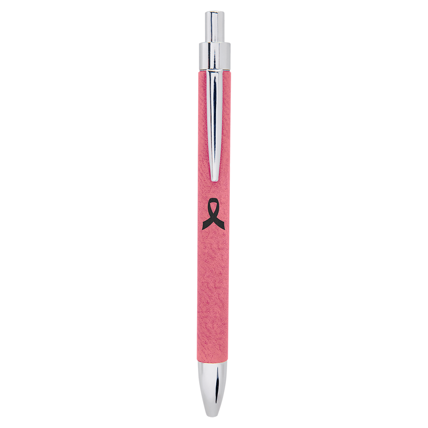 Personalized Pink Leatherette Ballpoint Pen - Leatherette