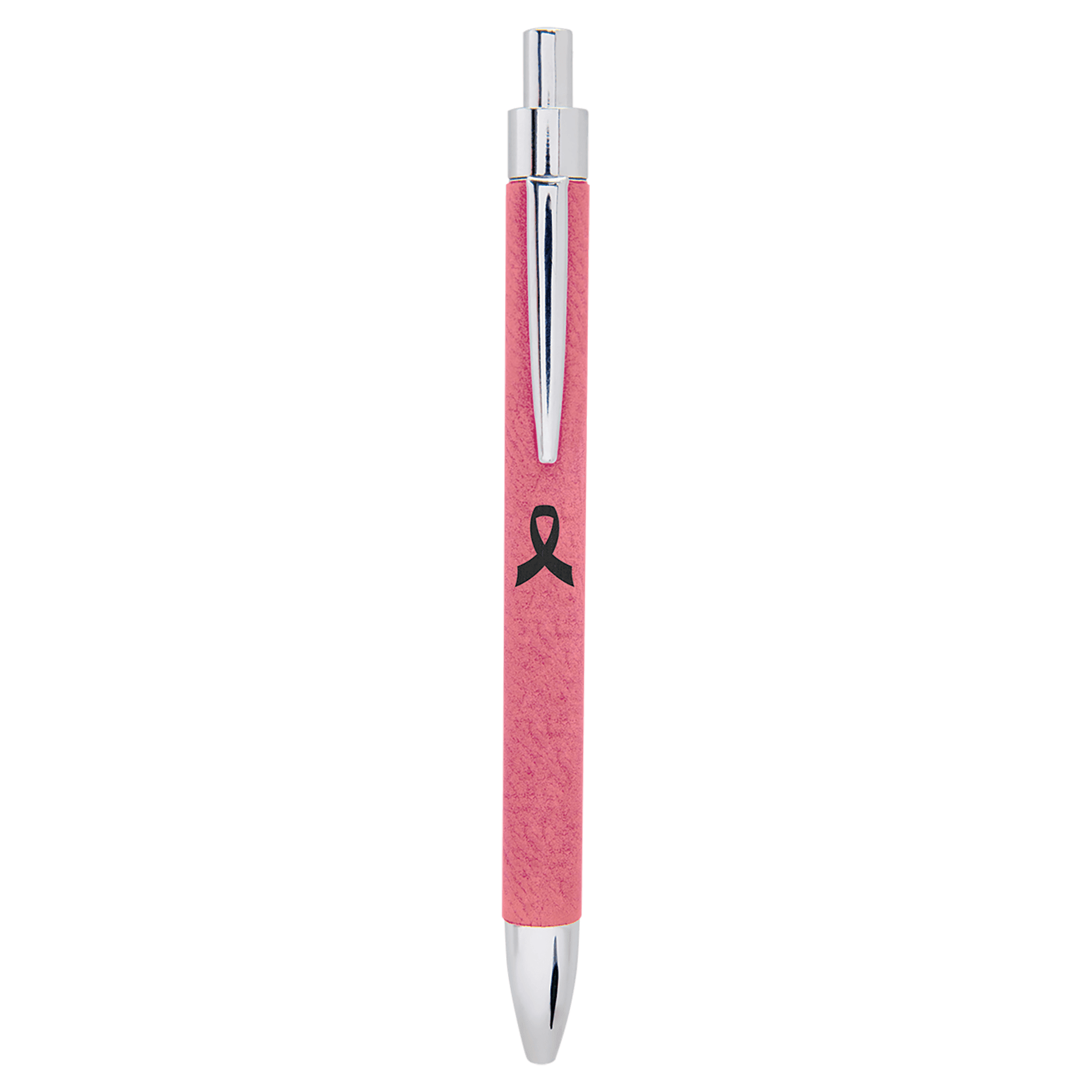 Personalized Pink Leatherette Ballpoint Pen - Leatherette