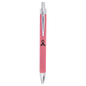 Personalized Pink Leatherette Ballpoint Pen - Leatherette