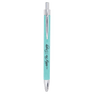 Personalized Teal Leatherette Ballpoint Pen - Leatherette
