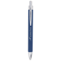 Personalized Blue/Silver Leatherette Ballpoint Pen - Leatherette