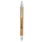 Personalized Bamboo Leatherette Ballpoint Pen - Leatherette