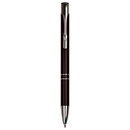 Personalized Gloss Black Anodized Aluminum Ballpoint Pen