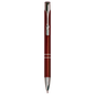 Personalized Gloss Burgundy Anodized Aluminum Ballpoint Pen