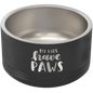 Personalized Black 18 oz. Polar Camel Powder Coated Stainless Steel Dog Bowl