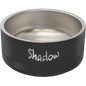 Personalized Black 32 oz. Polar Camel Powder Coated Stainless Steel Dog Bowl