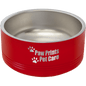 Personalized Red 32 oz. Polar Camel Powder Coated Stainless Steel Dog Bowl