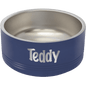 Personalized Navy 32 oz. Polar Camel Powder Coated Stainless Steel Dog Bowl