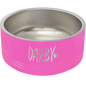 Personalized Pink 32 oz. Polar Camel Powder Coated Stainless Steel Dog Bowl