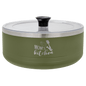Custom Olive Green 3 Quart Polar Camel Serving Bowl with Lid - Stainless Steel