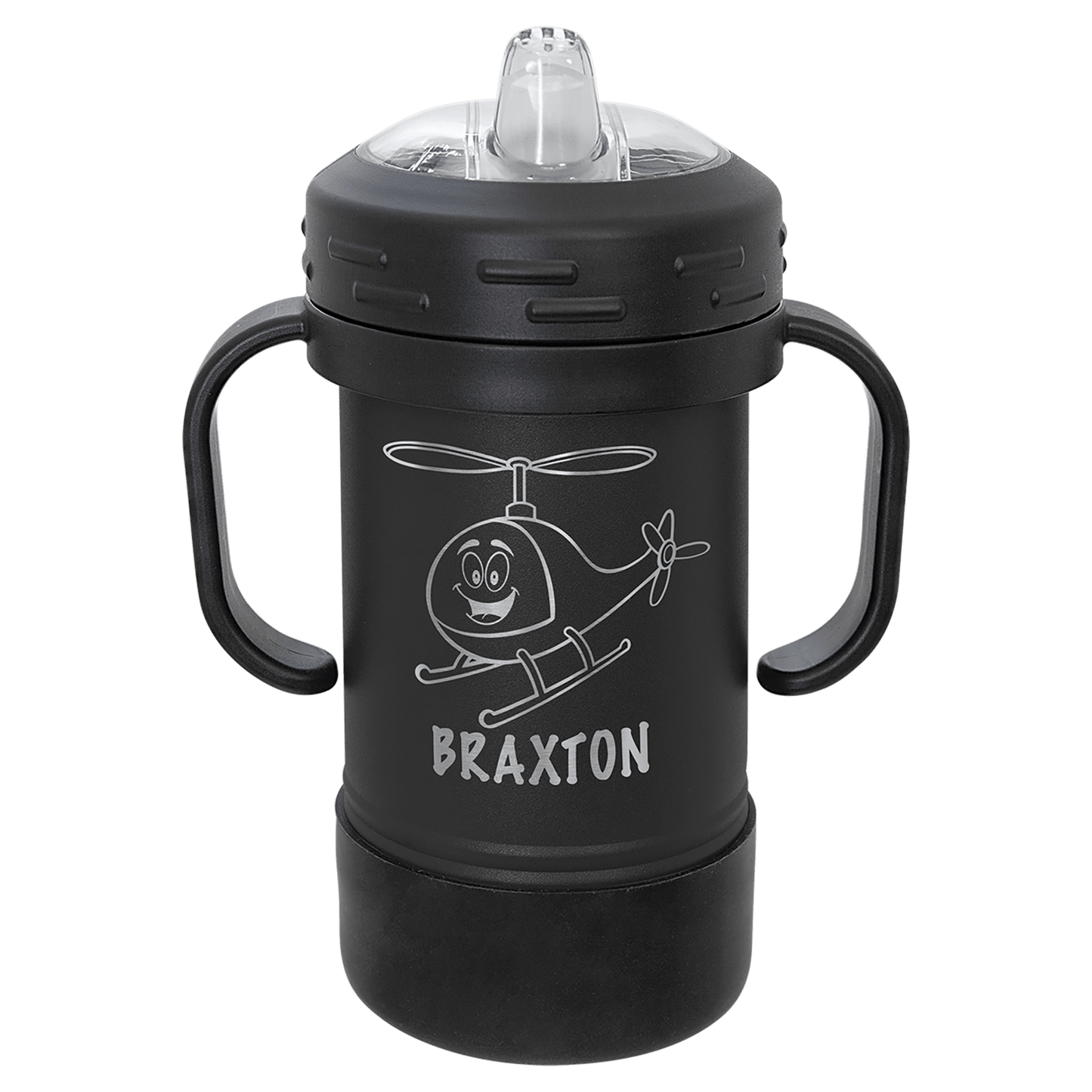 Custom Black 10 oz. Sippy Cup