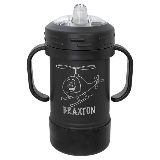 Custom Black 10 oz. Sippy Cup