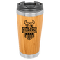 Custom Bamboo 15 oz. Tumbler with Flip Top Lid - Bamboo