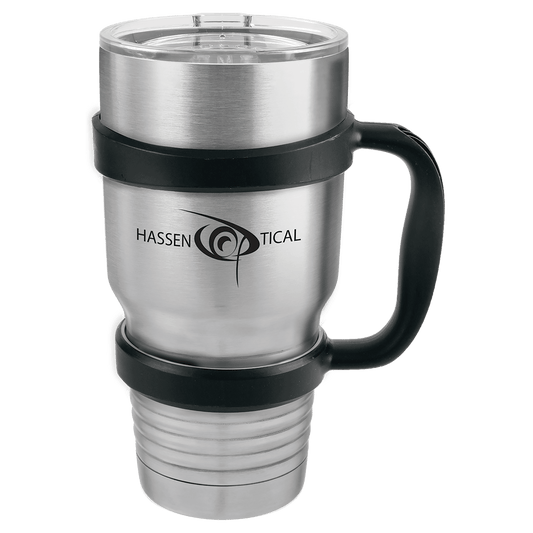 Plastic Handle for 30 oz. Custom Laser Engraved Tumblers - Black
