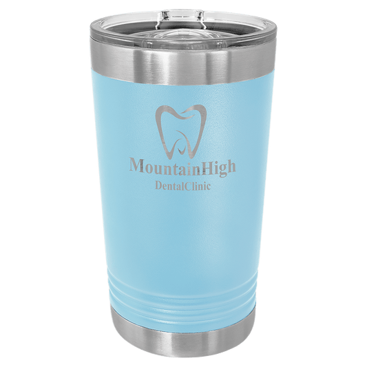 Custom Light Blue Polar Camel 16 oz. Pint