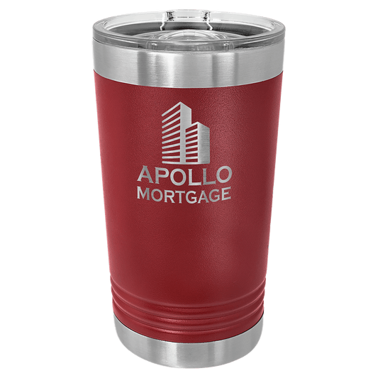 Custom Maroon Polar Camel 16 oz. Pint
