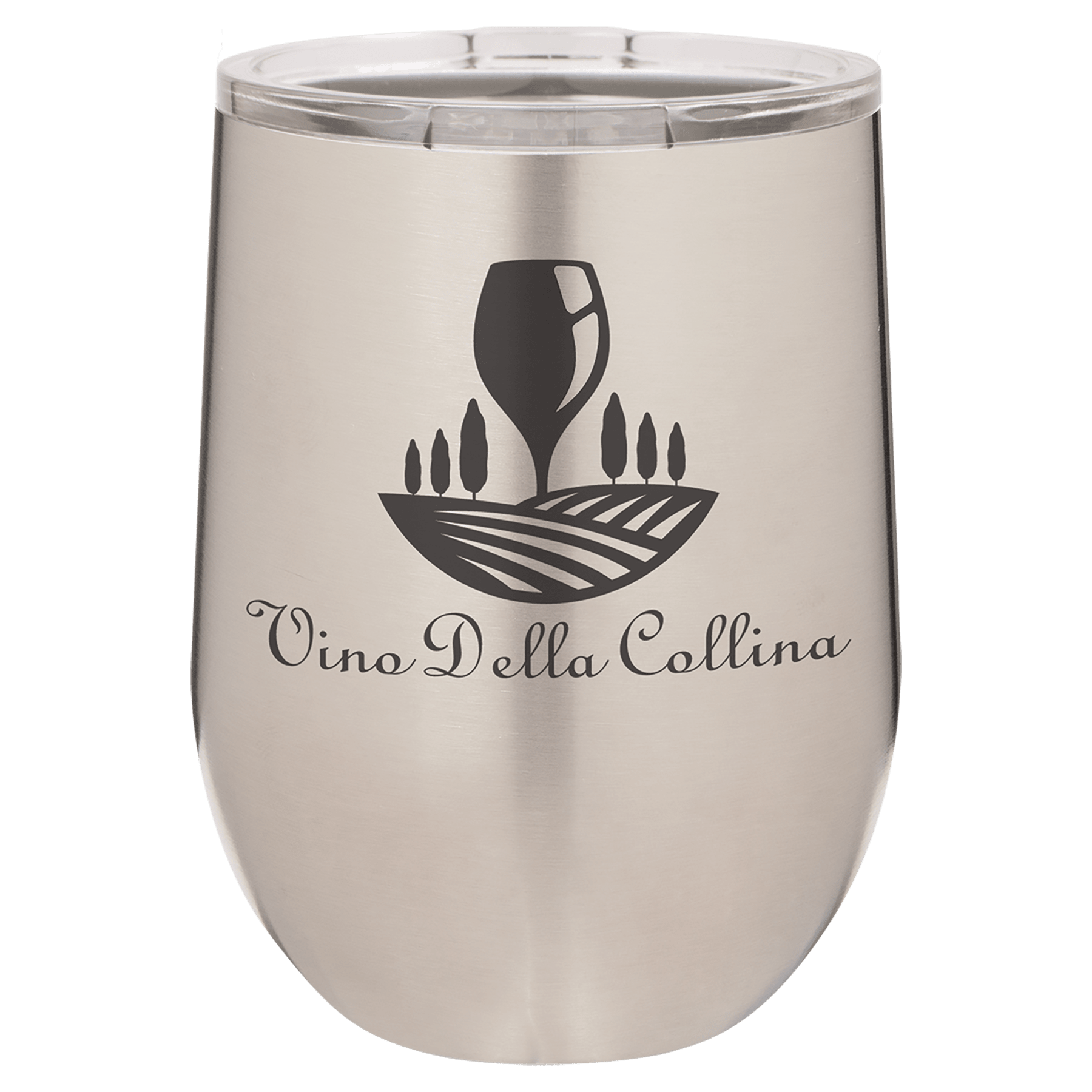 Stainless Steel 12 oz. Polar Camel Stemless Wine Personalized Glass