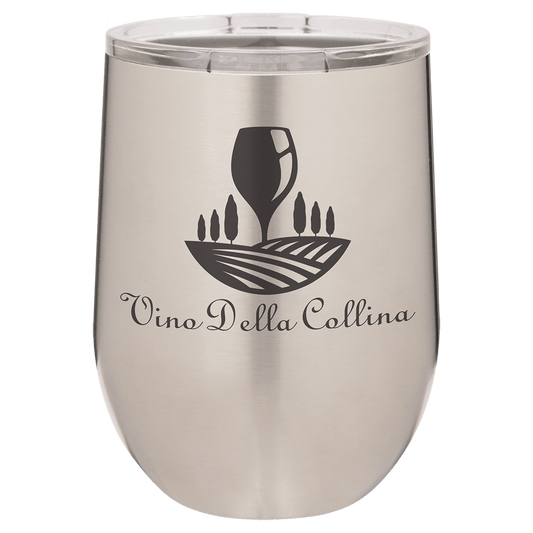 Stainless Steel 12 oz. Polar Camel Stemless Wine Personalized Glass
