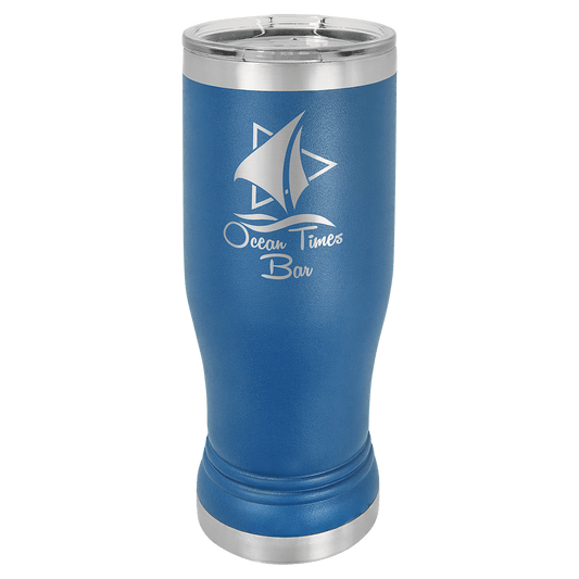 Custom Royal Blue Polar Camel 14 oz. Pilsner