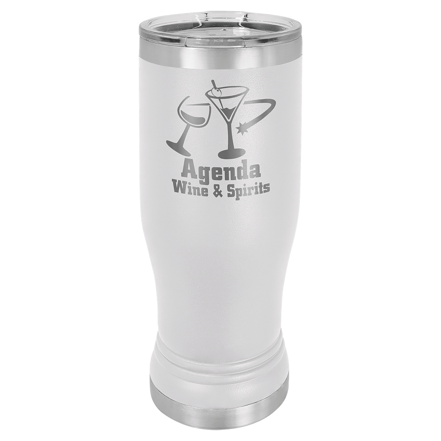 Custom White Polar Camel 14 oz. Pilsner