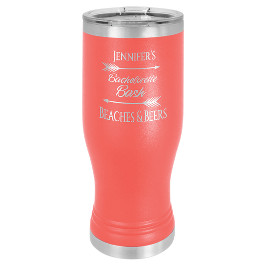 Custom Coral Polar Camel 20 oz. Pilsner