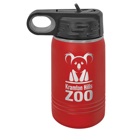 Red 12 oz. Polar Camel Water Personalized Water Bottle