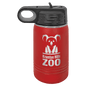 Red 12 oz. Polar Camel Water Personalized Water Bottle